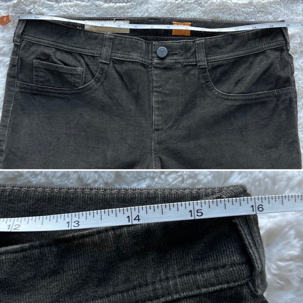 Anthropologie Pilcro and the Letterpress Serif Skinny Corduroy Pants 31 Green - Picture 8 of 9